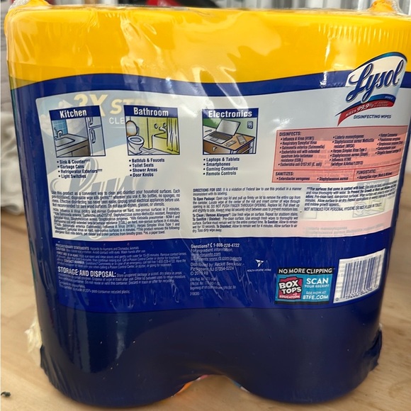 Lysol wipes pack of 2 - Picture 2 of 2